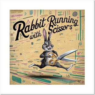 Rabbit Running with Scissors Posters and Art